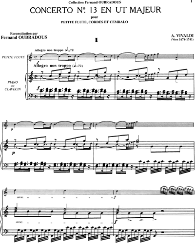 Concerto n. 13 en Ut majeur