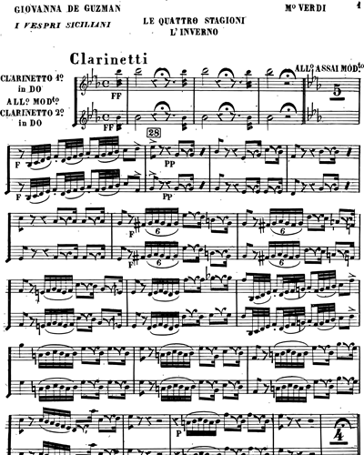 Clarinet in A 1/Clarinet in C 1/Clarinet in Bb 1