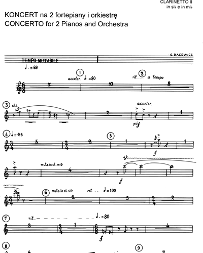 Clarinet in Bb 2/Clarinet in Eb
