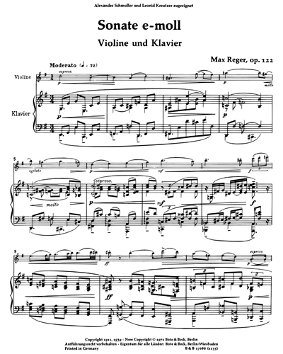 Sonata E Minor op. 122
