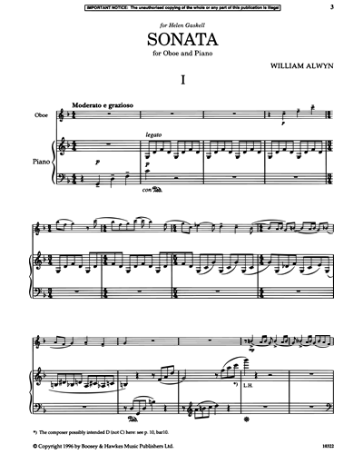 Sonata for Oboe & Piano