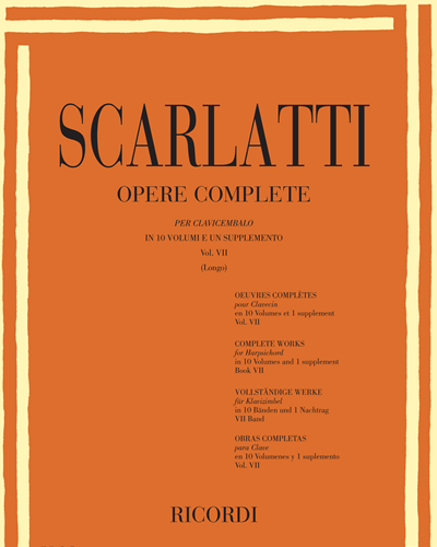 Opere complete per clavicembalo Vol. 7