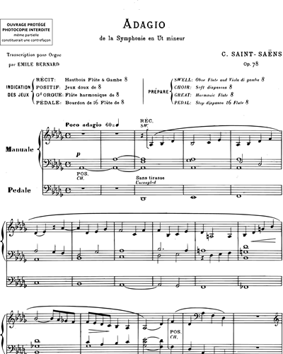 Adagio (from 'Symphony No. 3 in C minor')