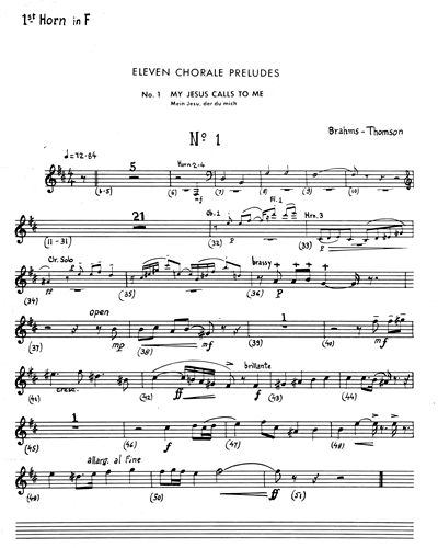Eleven Chorale Preludes; arr.