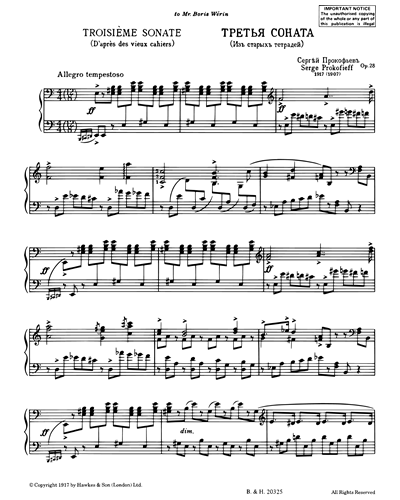 Piano Sonata No. 3, op. 28