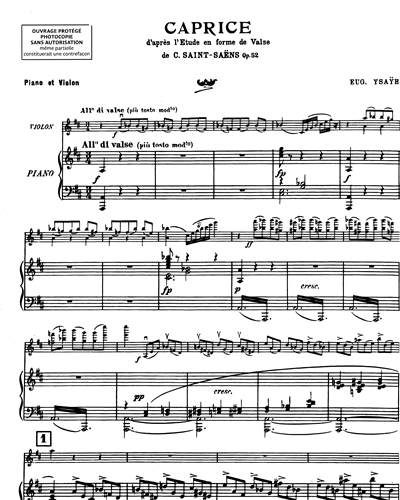 Caprice (No. 6 from 'Six Études')