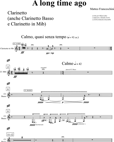 Clarinet in Bb/Bass Clarinet/Clarinet in Eb