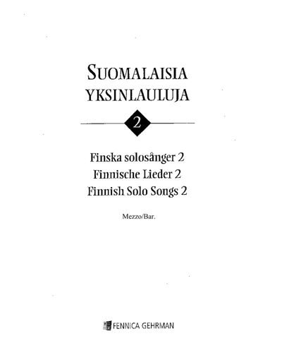 Finnish Folk Songs 2