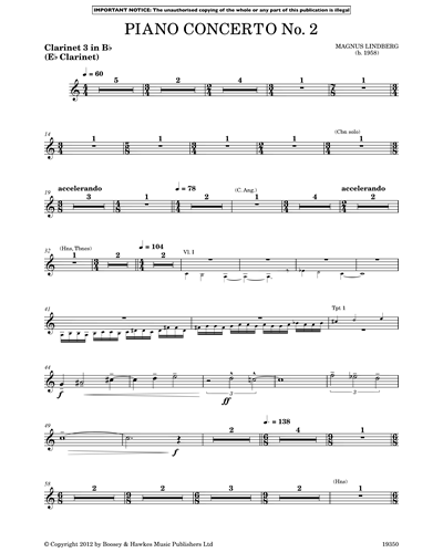 Clarinet 3 in Bb/Clarinet in Eb