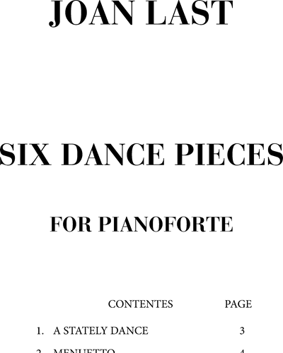 Six dance pieces