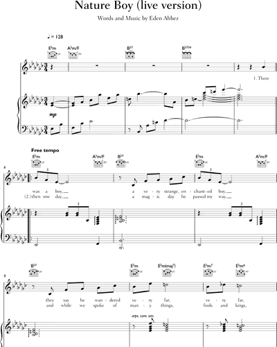 Nature & Piano & Voice Sheet Music by Nat King Cole | nkoda