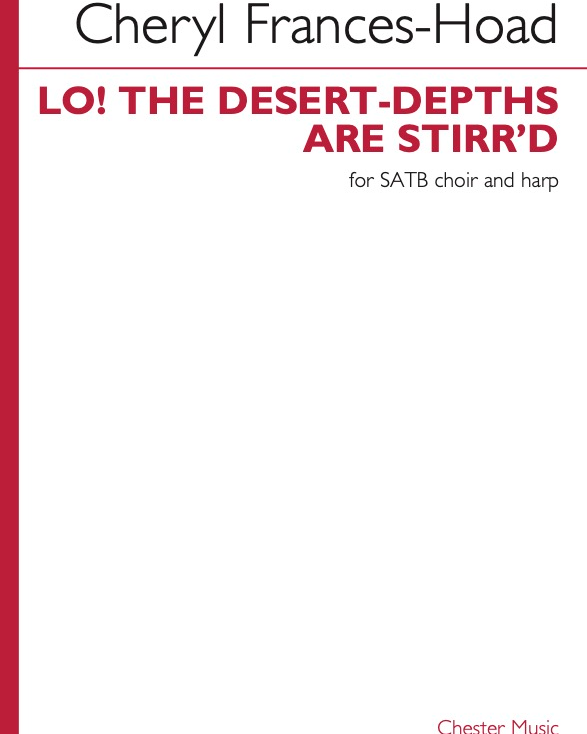 Lo! The Desert-Depths Are Stirr'd