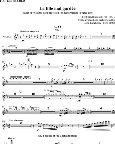 [Act 1] Flute 2/Piccolo