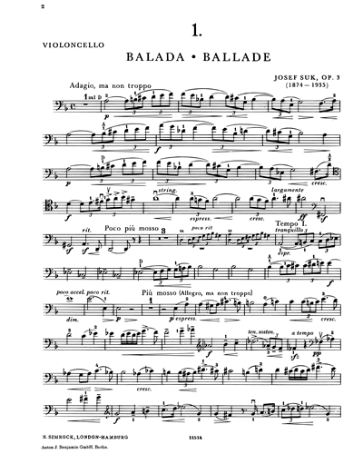 Ballad and Serenade, op. 3