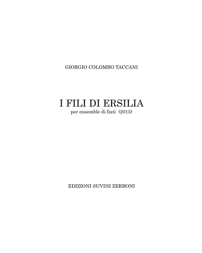 I fili di ersilia