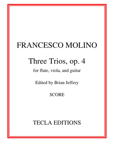Three trios, op. 4