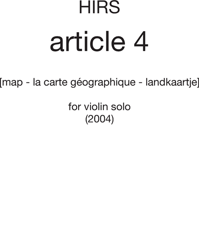 article 4 [map - la carte géographique - landkaartje]