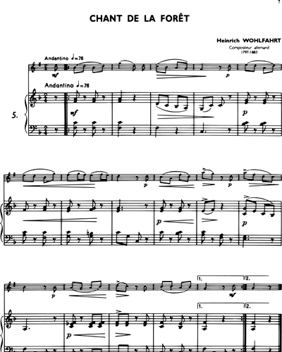 La Clarinette Classique, Vol. B: Chant de la Forêt