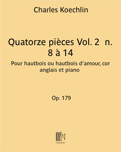 Quatorze pièces Op. 179 Vol. 2  n. 8 à 14