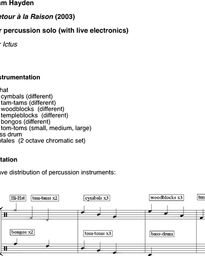 Percussion & Electronics