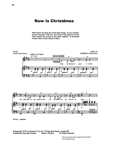 Now Is Christémas (from 'Carols For Today')
