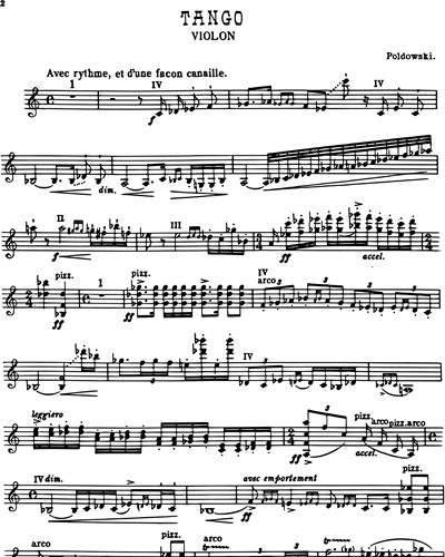 Så mange Personlig knap Tango Violin Sheet Music by Poldowski | nkoda | Free 7 days trial