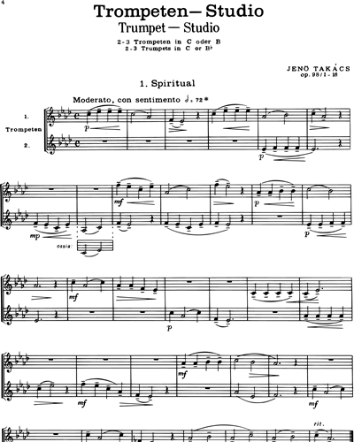 Trumpet Studio I, op. 98