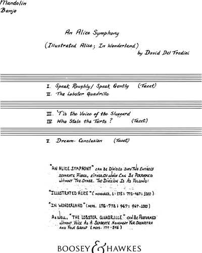 An Alice Symphony [Revised 1976]