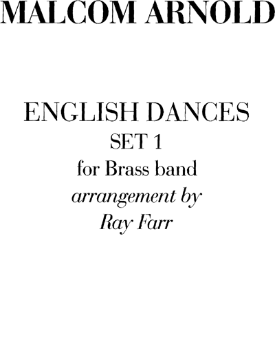 English Dances: Set I (Brass Band)