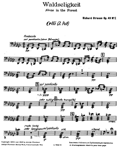 Waldseligkeit, op. 49 No. 1