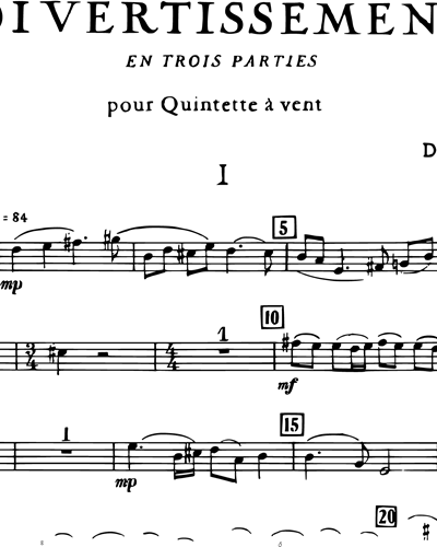 Divertissement en Trois Parties, Op. 299b
