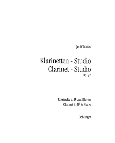 Clarinet Studio, op. 97