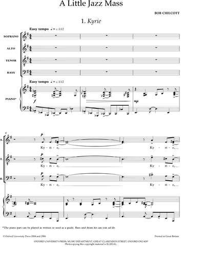 Mixed Chorus SATB & Piano