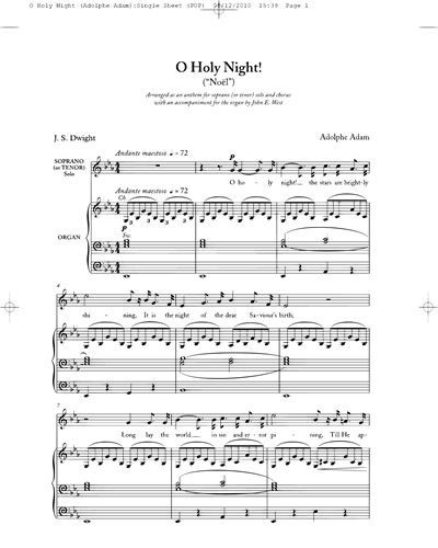[Solo] Tenor & Soprano (Alternative) & Mixed Chorus SATB & Organ