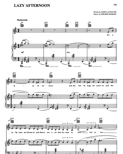 Lazy Afternoon Sheet Music by Jerome Moross | nkoda | Free 7 days trial