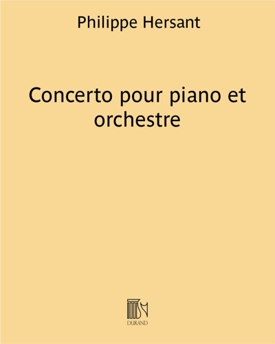 Concerto pour piano et orchestre
