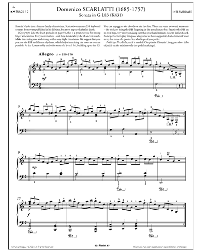 Sonata In G L83 (K431)
