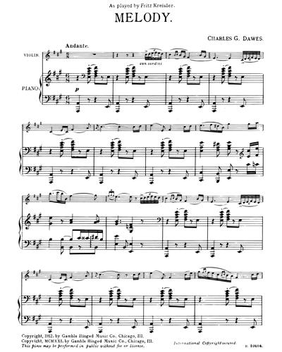 Melody for Violin and Piano