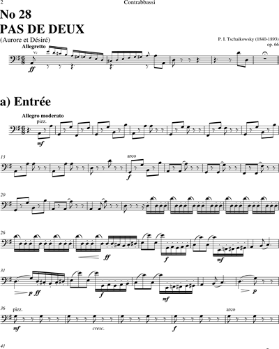 Pas de deux n. 28 Op. 66 (aus "Dornröschen")