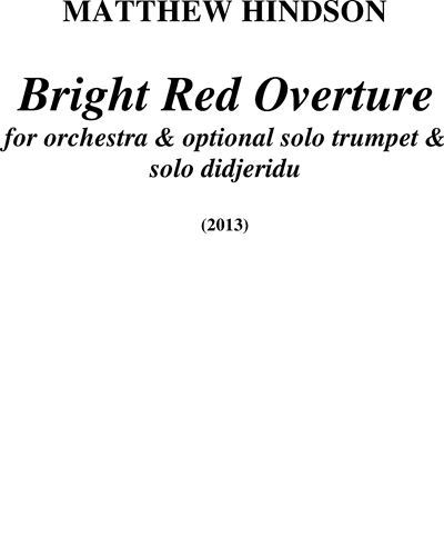 Bright Red Overture