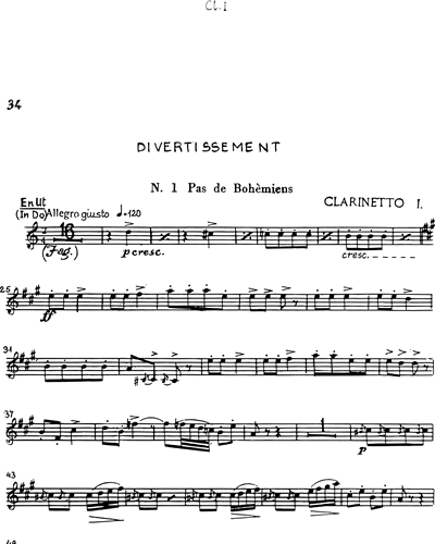 Clarinet in A 1/Clarinet in C 1