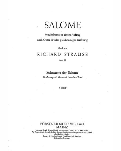 Salome, op. 54