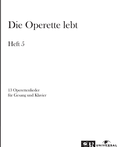 Die Operette lebt (Heft 5)