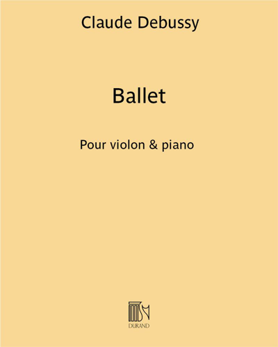 Ballet (extrait de la "Petite Suite à quatre mains")
