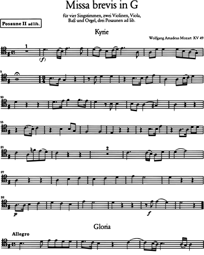 Missa brevis in G major, KV 49 (47d)