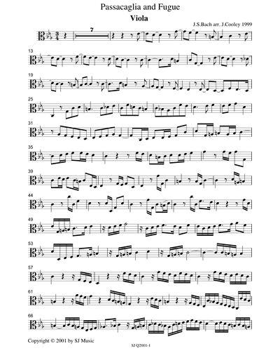 Passacaglia and Fugue, BWV 582