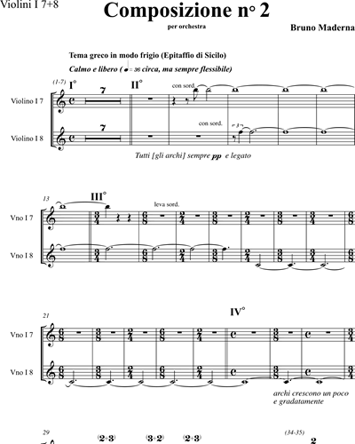 Violin 1 Part 7 & Violin 1 Part 8