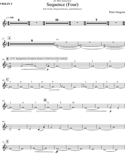 Sequence (Four) Sheet Music by Peter Gregson | nkoda | Free 7 days trial