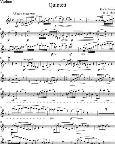 [String Quintet] Violin 1