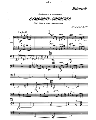 Sinfonia Concertante Op 125 Cello Sheet Music By Sergei Prokofiev Nkoda